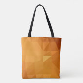 Tote Bag Illustration polygonale orange pâle, composée (Dos)