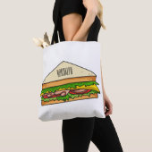 Tote Bag Illustration Sandwich (De près)