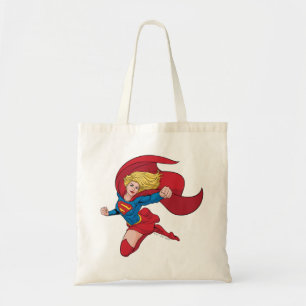 Tote Bag Illustration Supergirl volant vers le haut