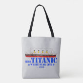 Tote Bag Illustration Titanic RMS - White Star Line 1912 (Dos)