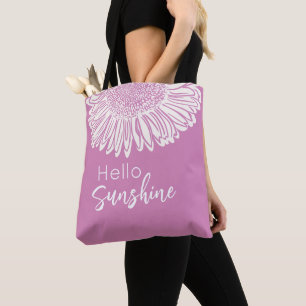 Tote Bag Illustration Tournesol Bonjour Soleil – Joyeuse