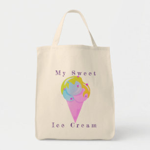 Tote Bag Illustration vectorielle de crème glacée