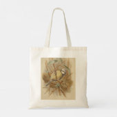 Tote Bag Illustration vintage de Bluetit (Dos)