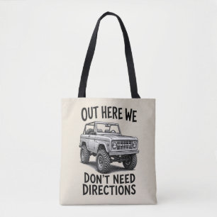Tote Bag Illustration vintage de Bronco tout-terrain classi