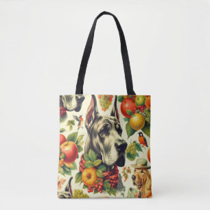 Tote Bag Illustration vintage de chien gibier