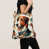 Tote Bag Illustration vintage de Foxhound (De près)