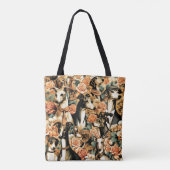 Tote Bag Illustration vintage de Greyhound (Dos)