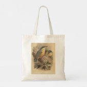 Tote Bag Illustration vintage de Nuthatch (Dos)