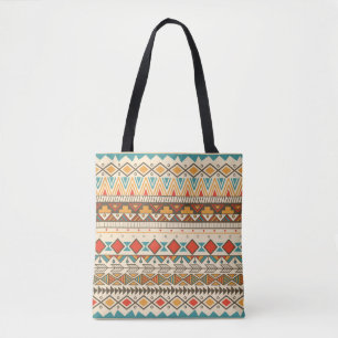 Tote Bag Illustration Vintage tribale aztèque