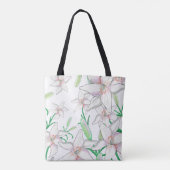 Tote Bag Illustration White Lilies (Dos)