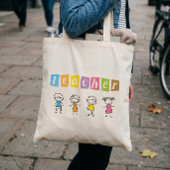 Tote Bag Illustrations de crayon mignon pour enseignant de