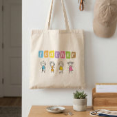 Tote Bag Illustrations de crayon mignon pour enseignant de