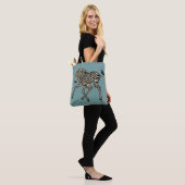 Tote Bag illustrations de zèbre et de renard (Sur le modèle)