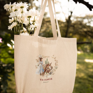 Tote Bag Illustré Western   Demoiselle d'honneur