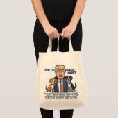 Tote Bag Ils mangent Les Chiens Drôle Trump Kamala 2024 (Devant (produit))