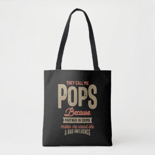 Tote Bag Ils M'Appelent Des Pops Parce Qu'Ils Sont Partis D