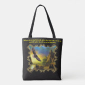 Tote Bag Ils monteront sur des ailes comme des aigles. (Dos)