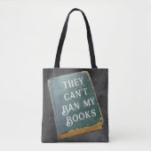 Tote Bag Ils ne peuvent pas interdire mes livres (Devant)