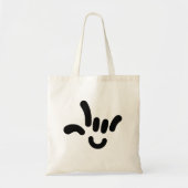 Tote Bag ILY (JE T'AIME) dans l'ASL (Devant)