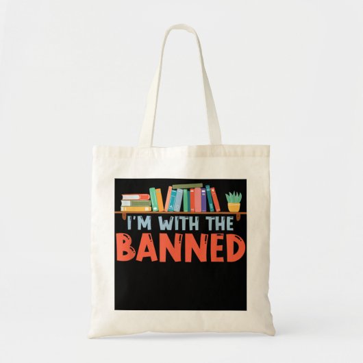 Tote Bag I'm With The Banned For Book Lovers (Devant)