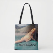 Tote Bag Image barbue drôle de dragon (Devant)