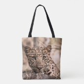 Tote Bag Image d'art fine du léopard ou du portrait de pant (Dos)