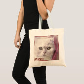 Tote Bag Image de chat de gros plan adorable (Devant (produit))