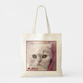 Tote Bag Image de chat de gros plan adorable (Dos)