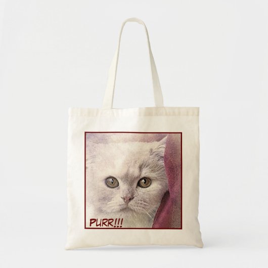 Tote Bag Image de chat de gros plan adorable (Devant)