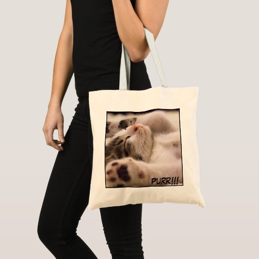 Tote Bag Image de chat de gros plan adorable (Devant (produit))