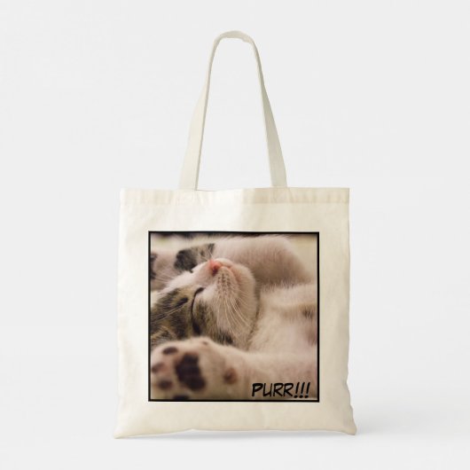 Tote Bag Image de chat de gros plan adorable (Dos)