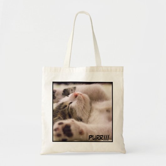 Tote Bag Image de chat de gros plan adorable (Devant)