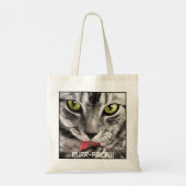 Tote Bag Image de chat de gros plan adorable (Dos)