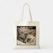 Tote Bag Image de chat de gros plan adorable (Dos)