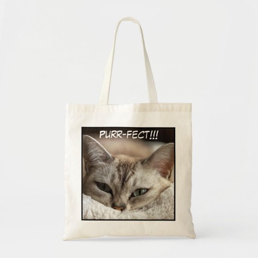 Tote Bag Image de chat de gros plan adorable (Devant)