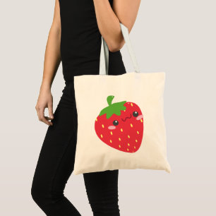 Tote Bag Image de la fraise Cute Chibi
