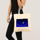 Tote Bag Image de Noël sur Bugdet fourre-tout (Devant (produit))