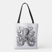 Tote Bag Image de pieuvre noire par Ernst Haeckel (Dos)