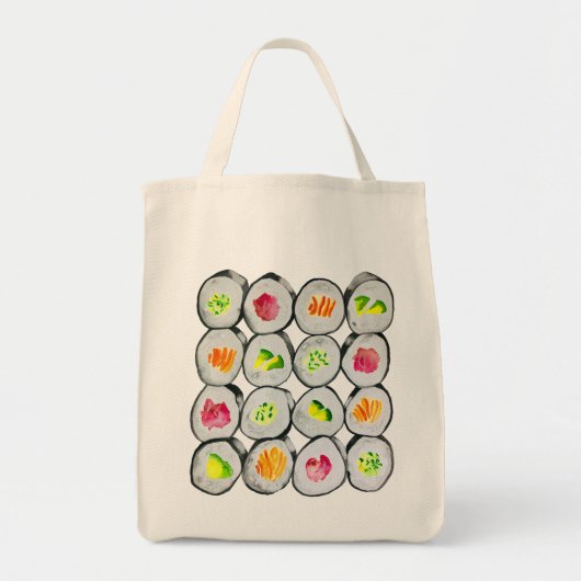 Tote Bag Image de sushi mignon (Devant)