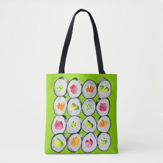 Tote Bag Image de sushi mignon (Devant)