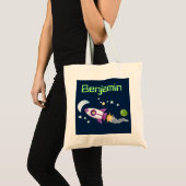 Tote Bag Image d'un mignon garçon en fusées (Devant (produit))