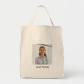 Tote Bag Image et nom personnalisés (Devant)