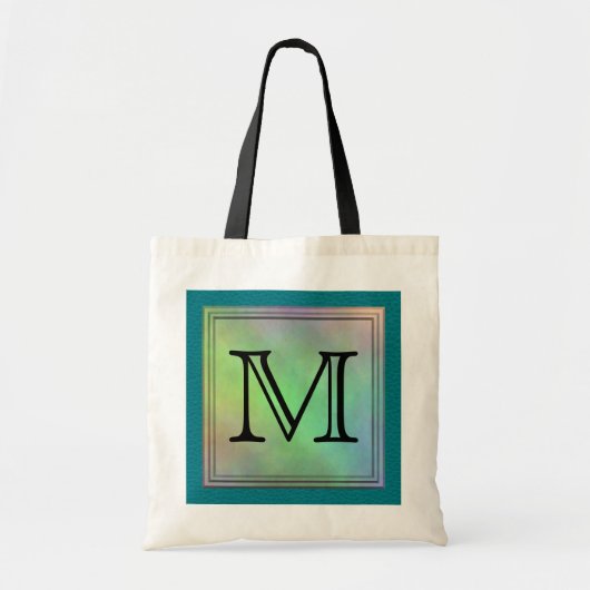 Tote Bag Image faite sur commande imprimée de monogramme (Devant)