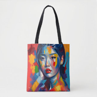 Tote Bag Image féminine asiatique retour