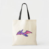 Tote Bag Image Mignonne D'Un Ptérodactyle Volant. (Devant)