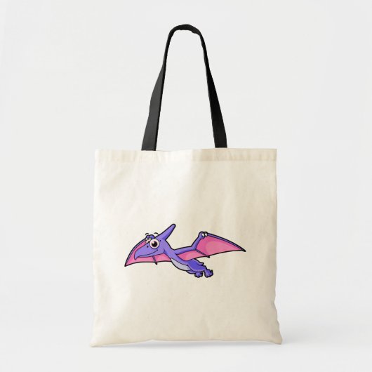 Tote Bag Image Mignonne D'Un Ptérodactyle Volant. (Devant)
