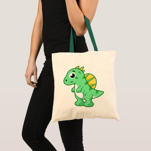 Tote Bag Image Mignonne D'Un Spinosaure. (Devant (produit))
