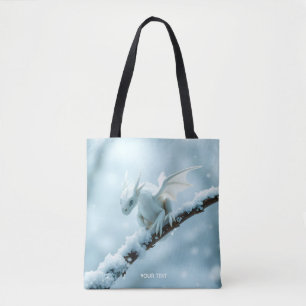 Tote Bag Imaginaire Bébé blanc mignon Dragon