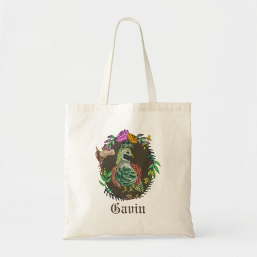 Tote Bag Imaginaire brocoli caille - caille mignonne (Devant)