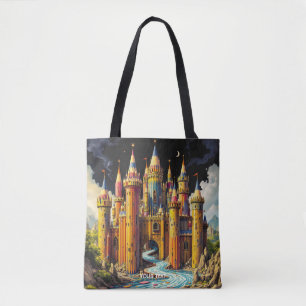 Tote Bag Imaginaire Château Cute De Crayons